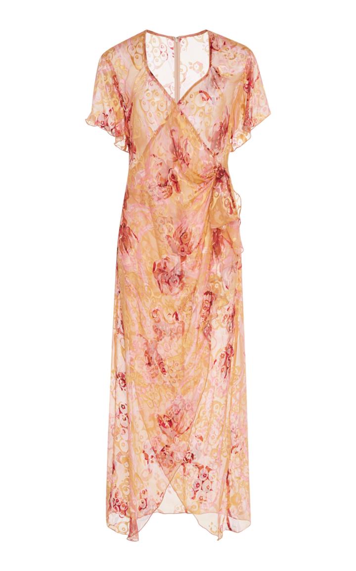 Anna Sui Lotus Pod Burnout Dress