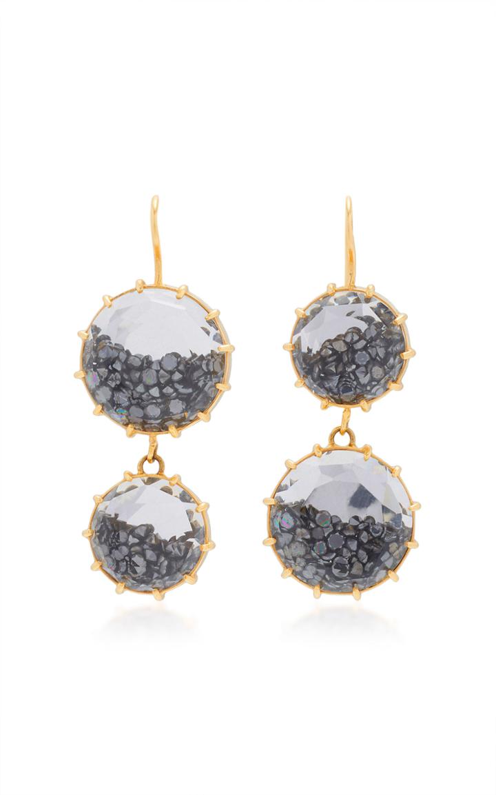 Renee Lewis Black Diamond Shake Earrings
