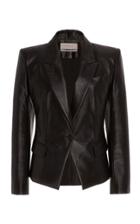 Moda Operandi Soonil Leather Tuxedo Jacket Size: 0