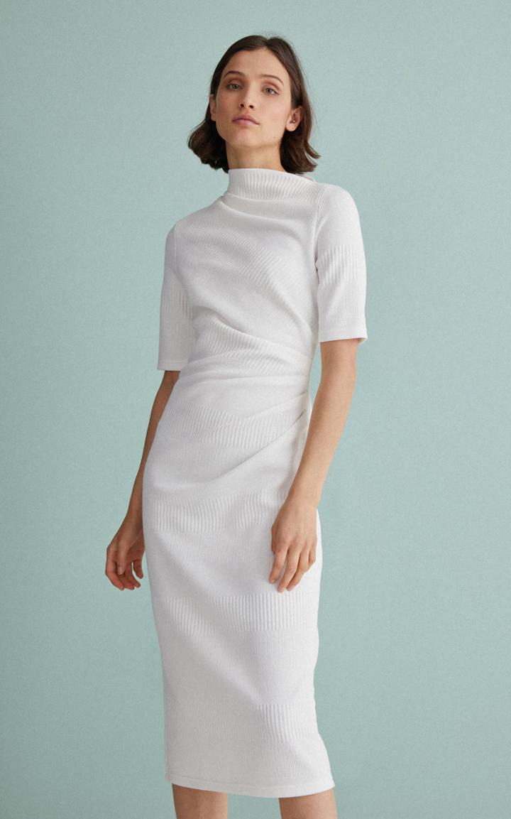 Moda Operandi Acler Parkfield Asymmetrical Neck Midi Dress
