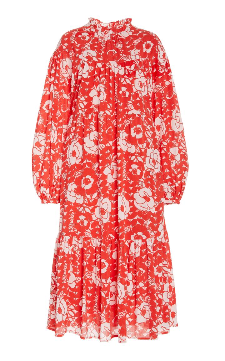 Moda Operandi Banjanan Sabina Puffed-sleeve Crepe Dress