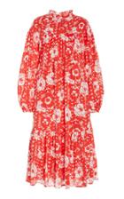 Moda Operandi Banjanan Sabina Puffed-sleeve Crepe Dress