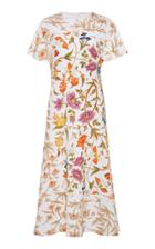 Peter Pilotto Floral-print Hammered Crepe Midi Dress