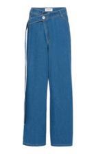Moda Operandi Lanvin Oversized Asymmetric Wide-leg Jeans Size: 36