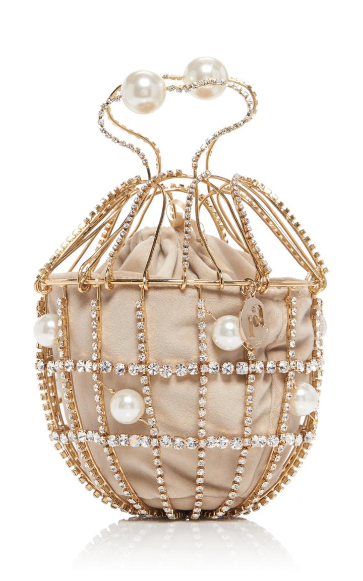 Rosantica Ginestra Crystal And Pearl Bag