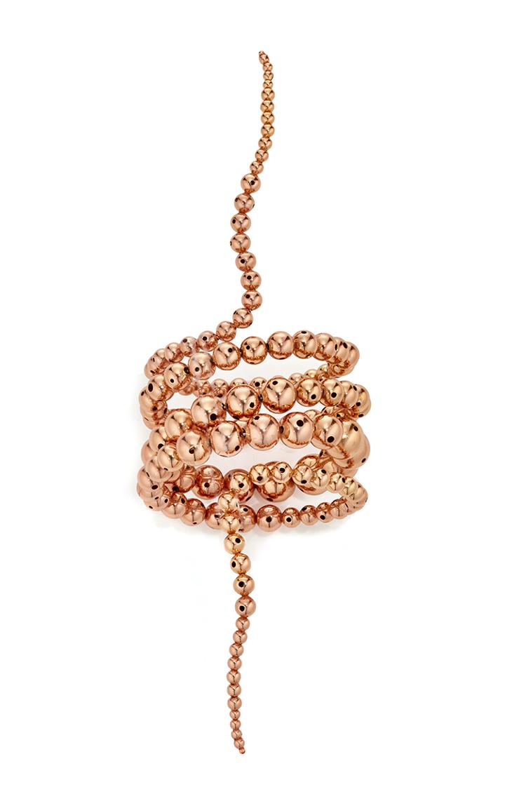 Paula Mendoza Rose Gold Double Nereus Bubble Bracelet