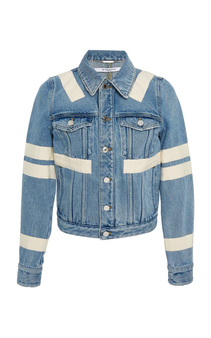 Givenchy Ribbon Detailed Denim Jacket