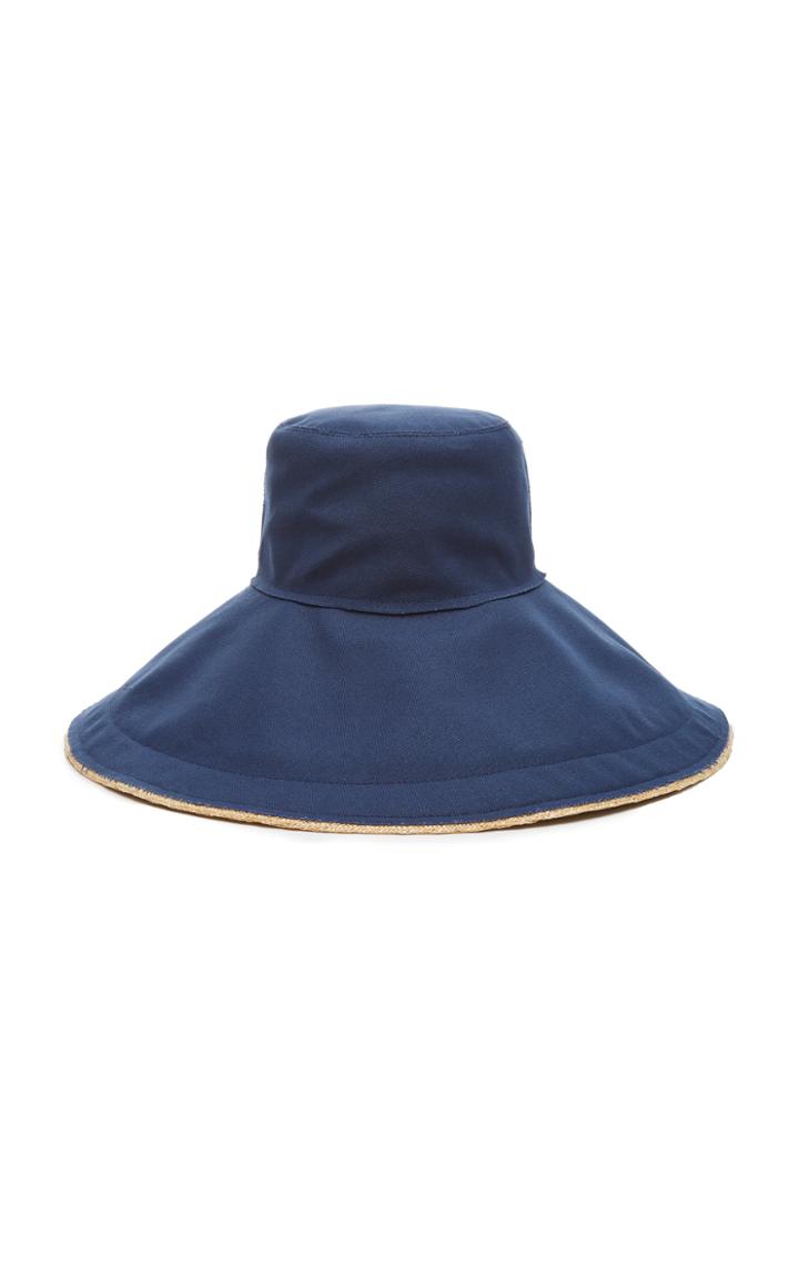 Lola Hats Single Take Denim And Straw Hat