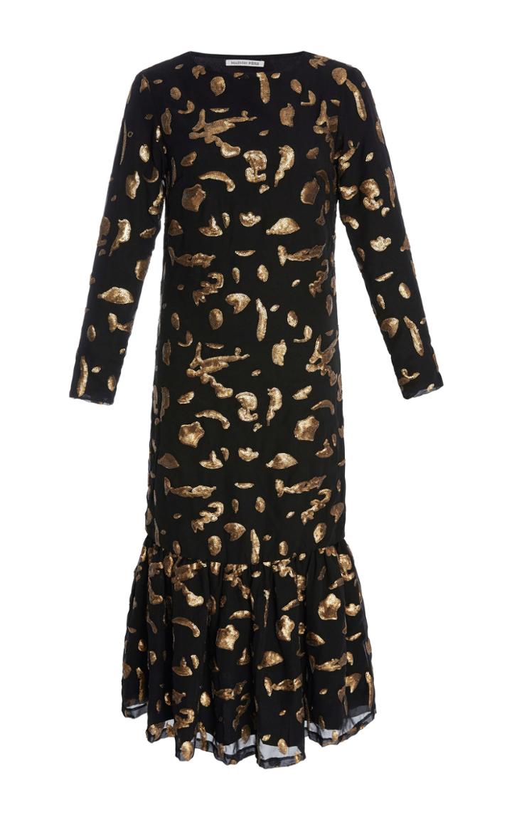 Maison Pre Embellished Fit And Flare Dress
