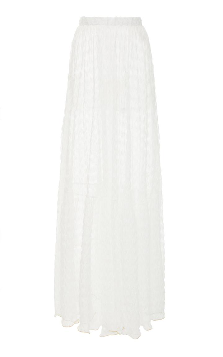 Missoni Mare Textured Sheer Cupro Maxi Skirt