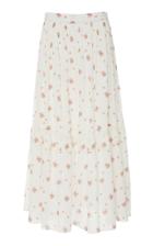 Loveshackfancy Iman Pleated Floral-print Cotton Skirt
