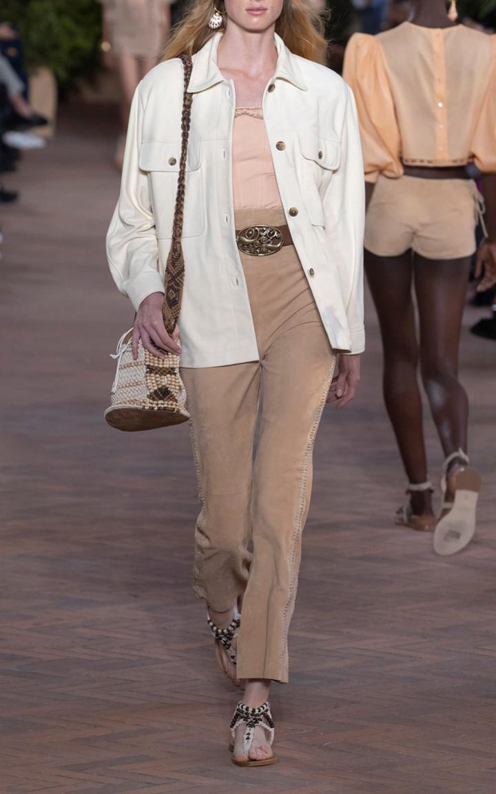 Moda Operandi Alberta Ferretti Garment Dyed Over Cotton Jacket