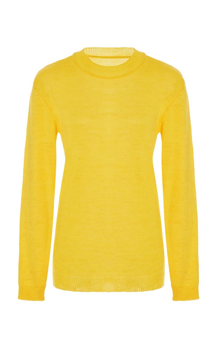 Nanna Van Blaaderen Yellow Fine Tricot Knit Sweater
