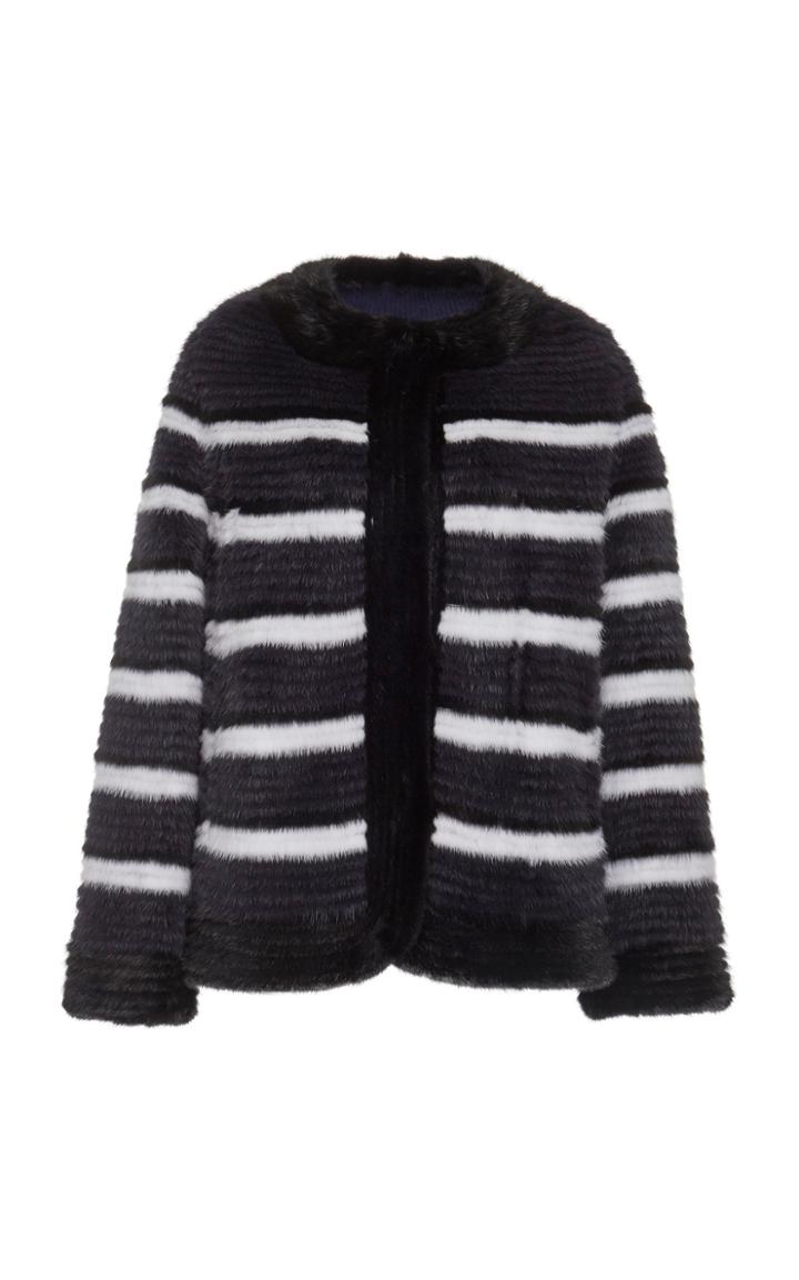 Pologeorgis The Trove Mink Fur-trimmed Cashmere Jacket