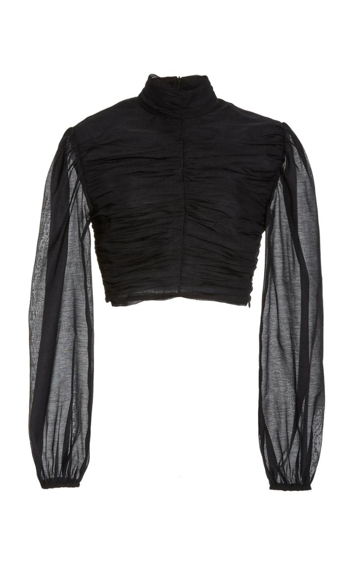 Moda Operandi Cult Gaia Mirelle Ruched Crepe Top