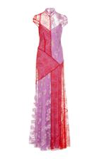 Moda Operandi Galvan Vollmond Patchwork Lace Gown Size: 34