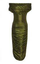Moda Operandi Christian Siriano Cold-shoulder Pleated Crepe Dress Size: 0