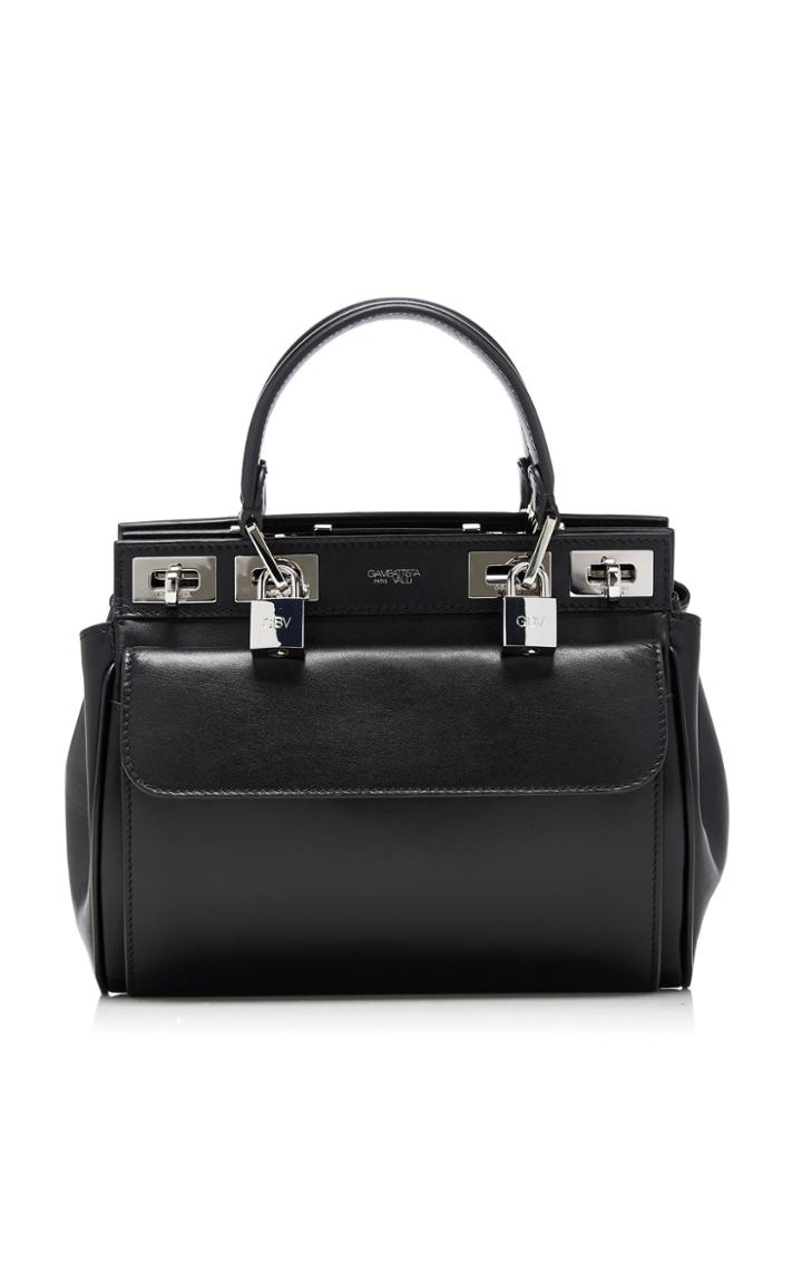 Giambattista Valli Small Lock-detailed Leather Tote