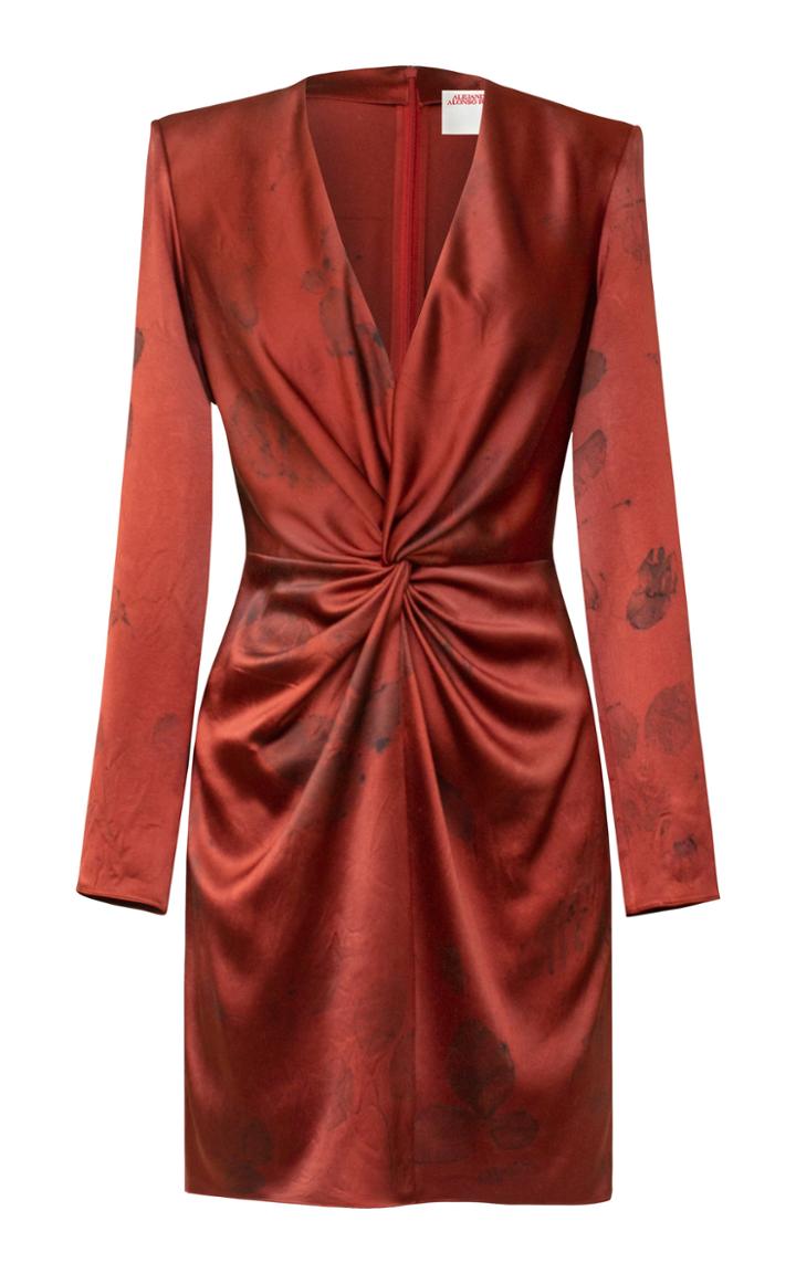 Moda Operandi Alejandra Alonso Rojas Knot-detailed Silk Dress