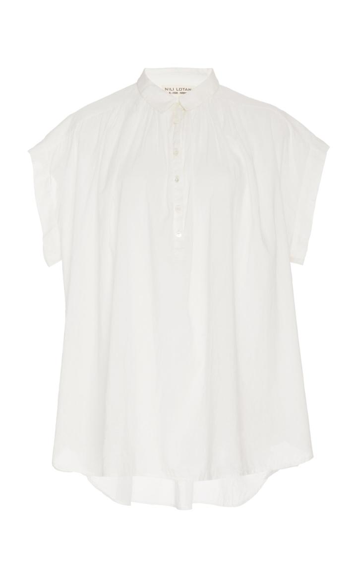 Nili Lotan Normandy Cotton Blouse