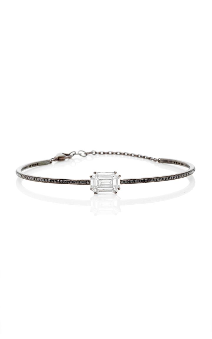 As29 Illusion Diamond Cuff With Chain