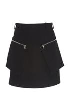 David Koma Zip Detail Mini Skirt