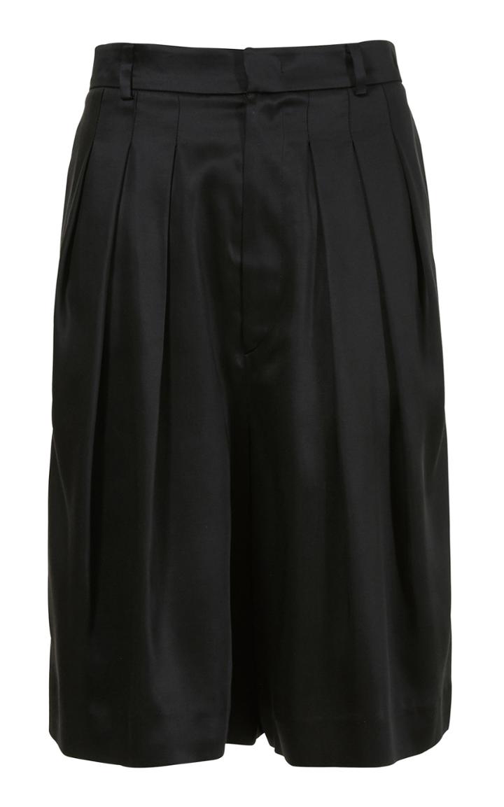 Moda Operandi Lvir Satin Pleats Shorts Size: S