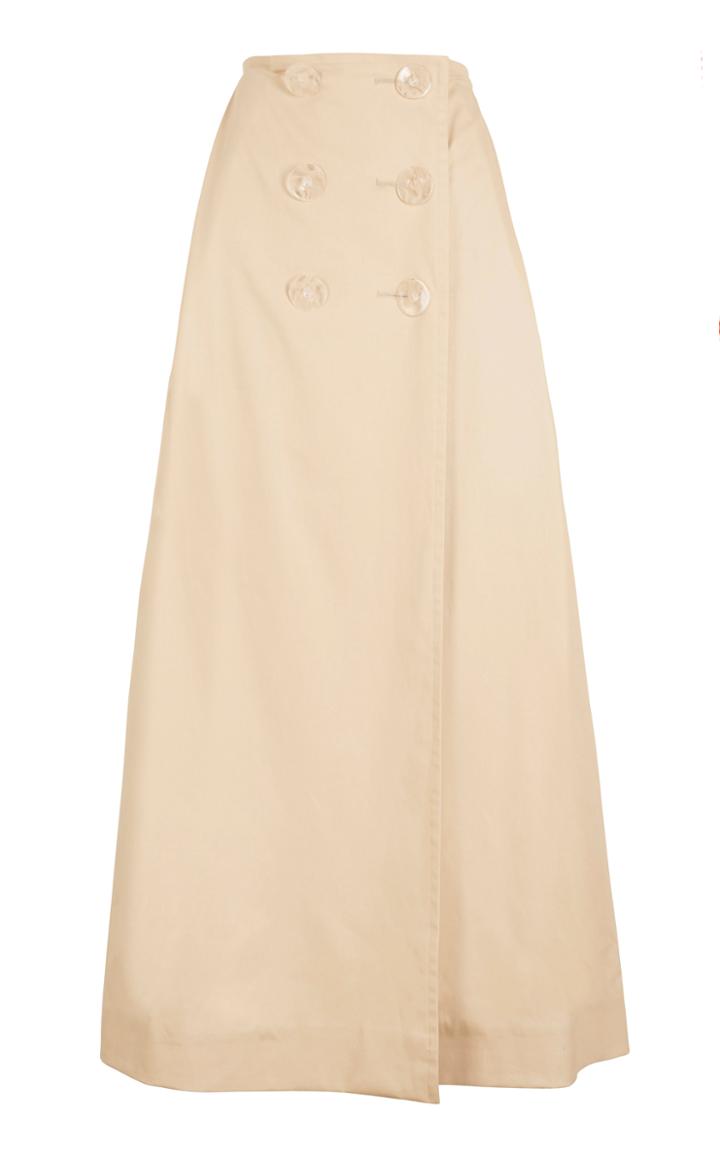 Christopher Esber Button A-line Trench Skirt