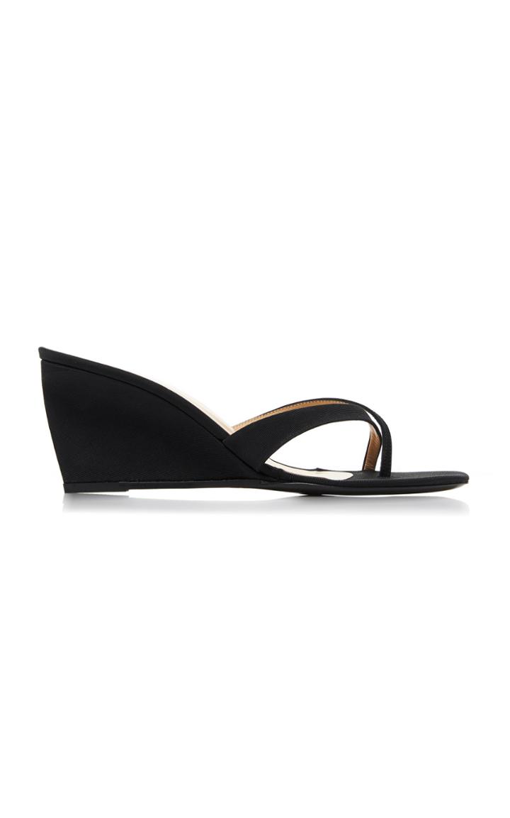 By Far Theresa Grosgrain Wedges