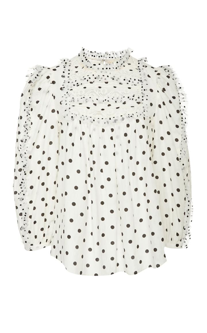 Ulla Johnson Bailey Polka Dot Blouse