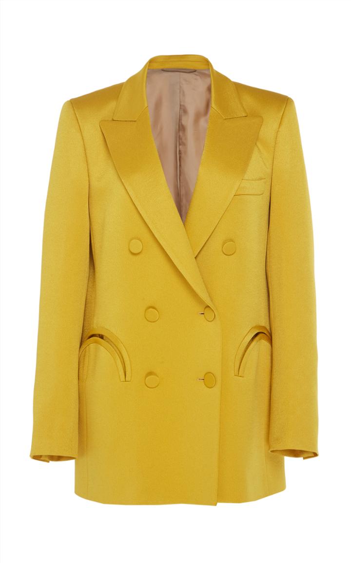 Blaz Milano Novalis Double-breasted Satin Blazer
