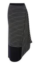 Jw Anderson Striped Asymmetric Merino Wool Skirt