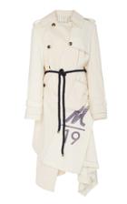 Monse Sail Print Twisted Cotton Trench
