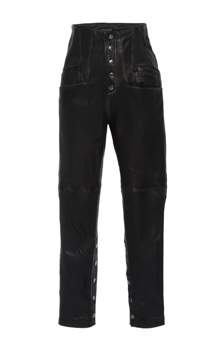 Marissa Webb Makayla High Waist Leather Pants