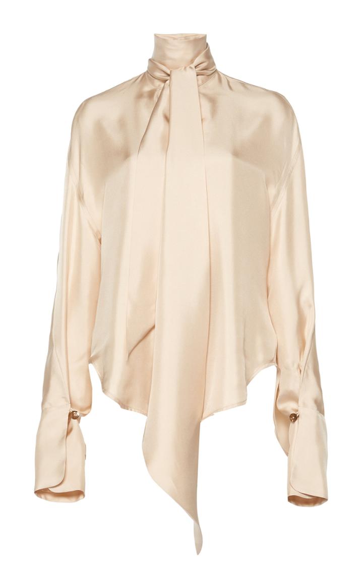 Petar Petrov Connor Tie-detailed Silk Blouse