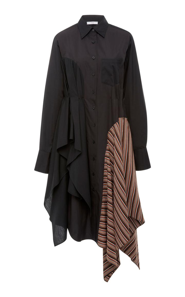 Tome Godet Handkerchief Shirt Dress