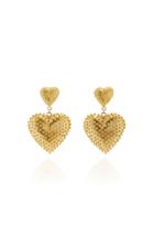Mallarino Marguerite 24k Gold Vermeil Heart Earrings