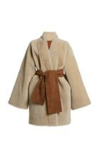 Moda Operandi Dundas Reversible Belted Shearling Jacket