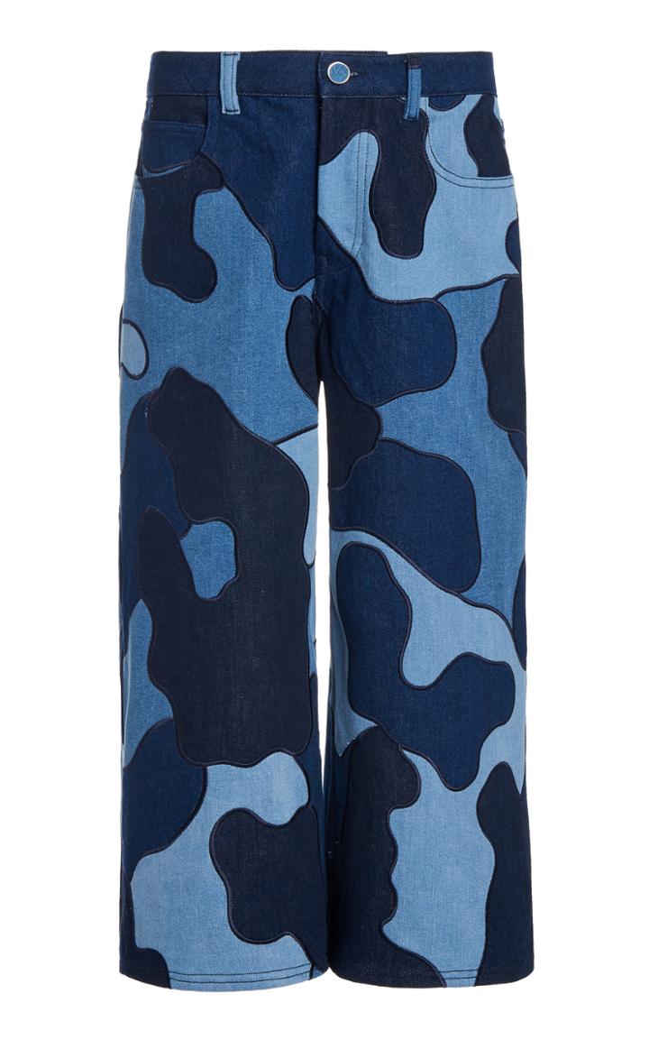Moda Operandi Ralph & Russo Camo Denim Culottes