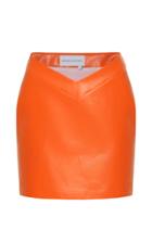Moda Operandi Aleksandre Akhalkatsishvili V-waist Vinyl Mini Skirt Size: S