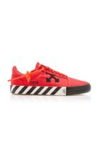 Off-white C/o Virgil Abloh Vulcanised Striped Low-top Canvas Sneakers