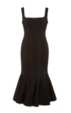 Acler Mawson Square-neck Stretch-knit Midi Dress