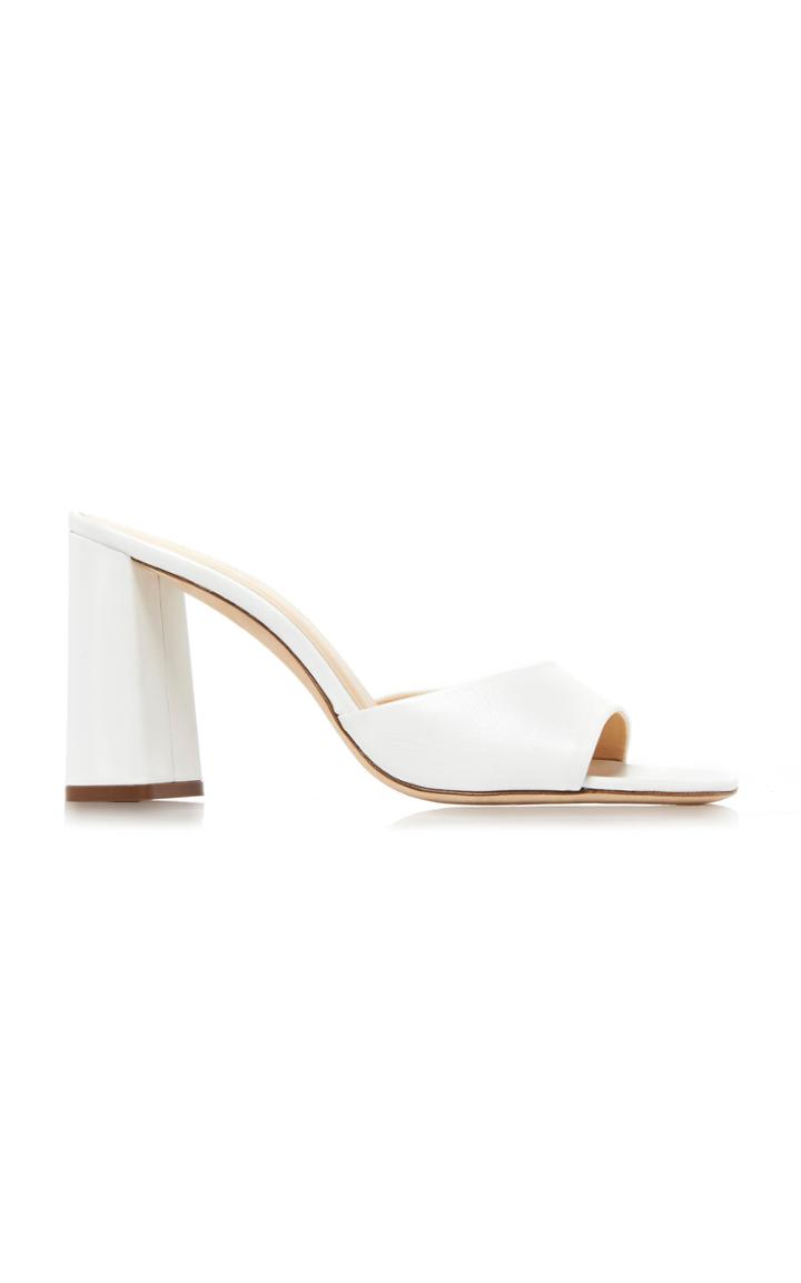 By Far Juju Leather Heeled Mules