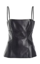 Moda Operandi Emilia Wickstead Basset Sleeveless Faux Leather Top