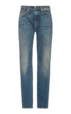 R13 Alison Stretch Mid-rise Slim-leg Jeans