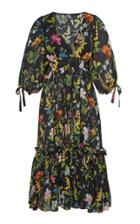 Moda Operandi Cara Cara Round Hill Floral-print Cotton-voile Midi Dress Size: L