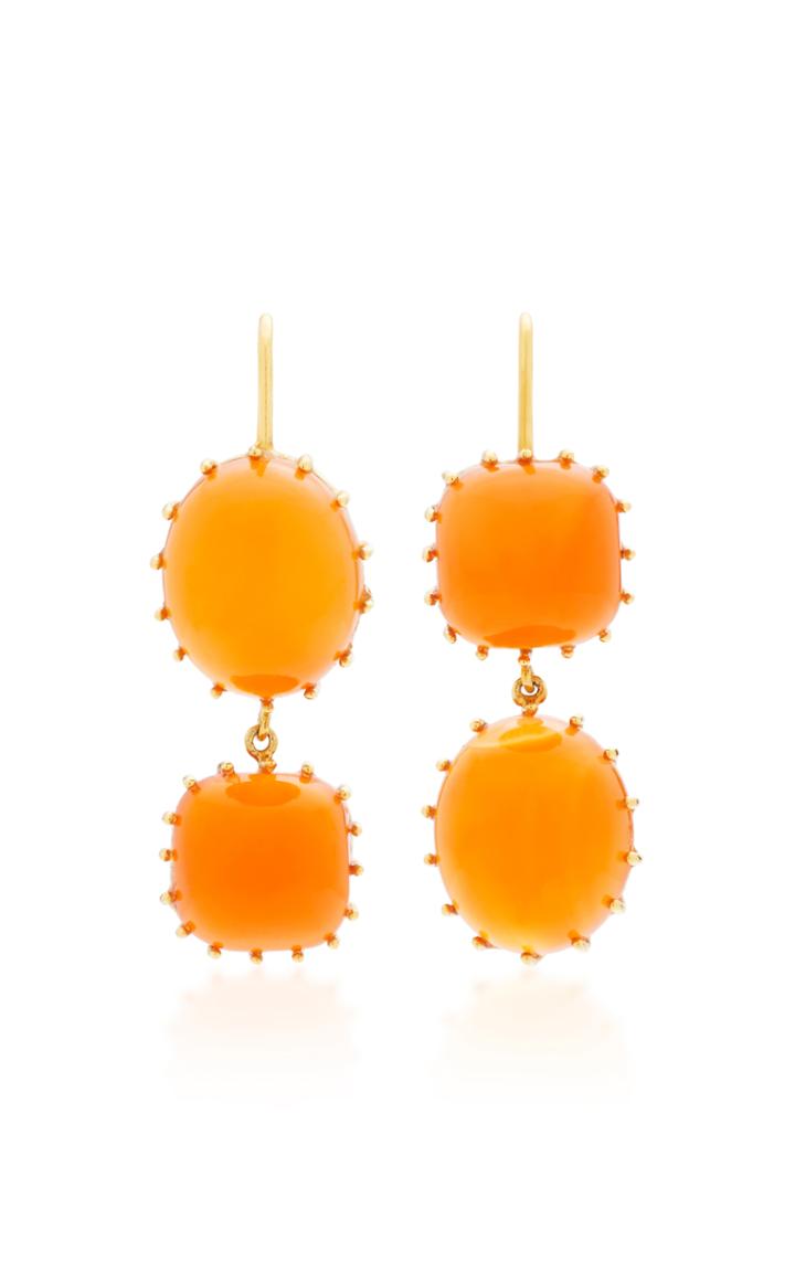 Renee Lewis Antique Cornelian Earrings