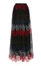 Elie Saab Multicolor Embroidered Skirt