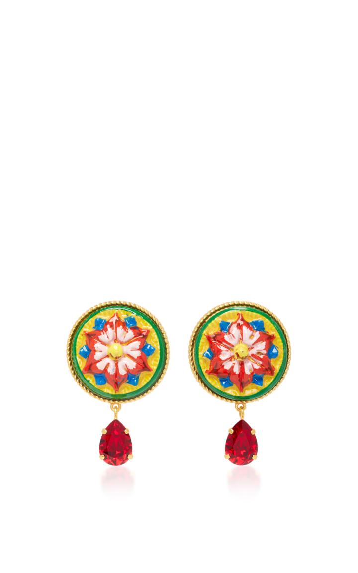 Dolce & Gabbana Flower Clip Earrings