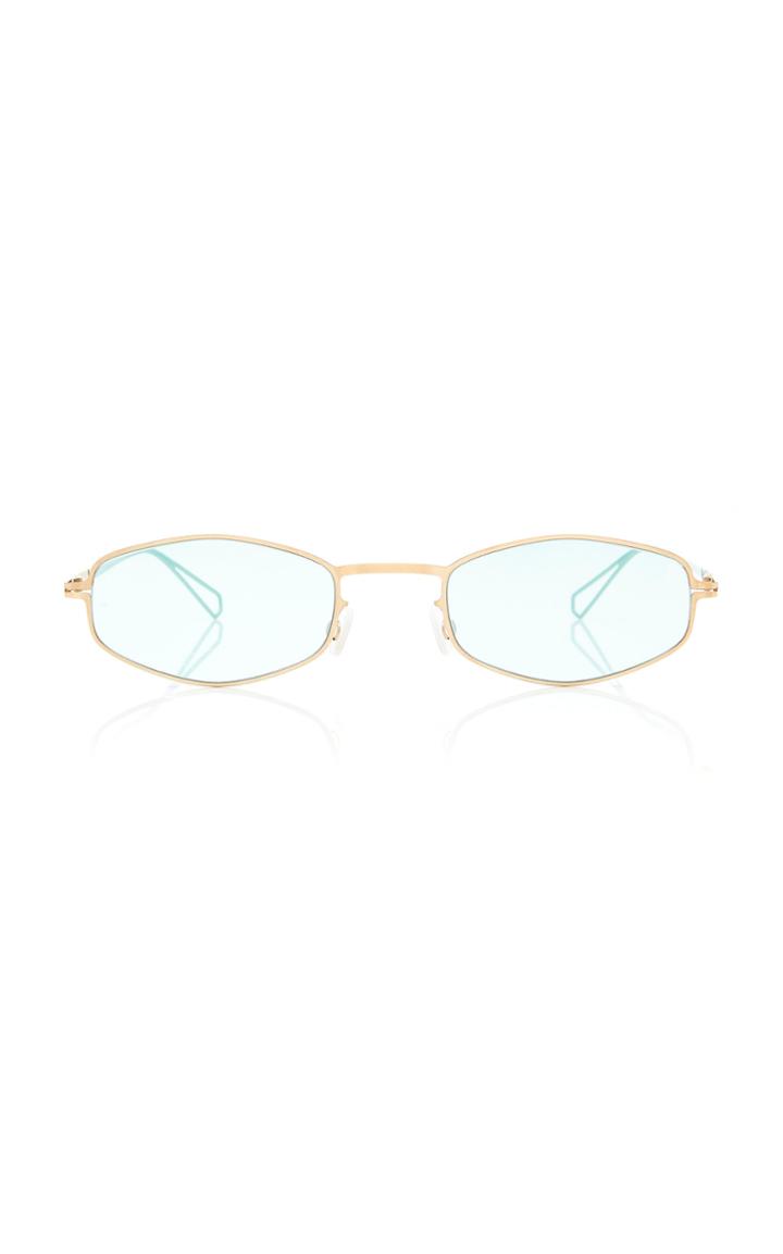 Mykita Round-frame Gold-tone Sunglasses